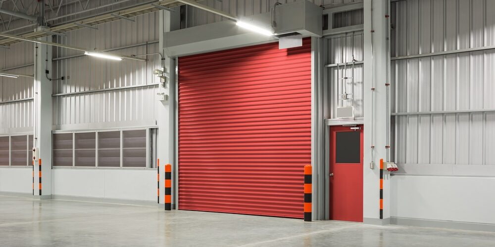 Shutter door commercial garage door