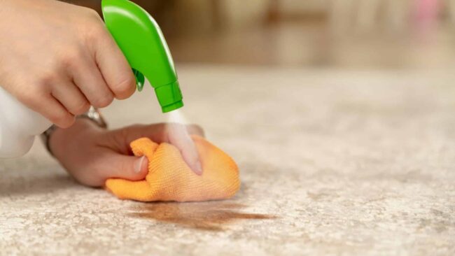 remove paint stains from garage floors