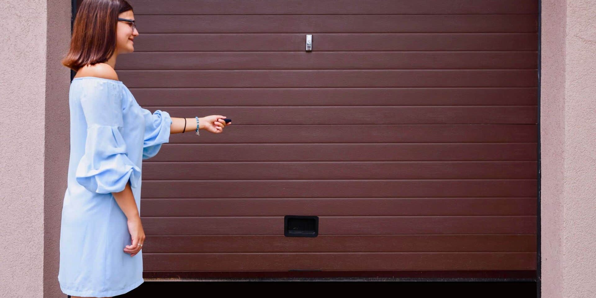 opening a garage door sliding garage doors