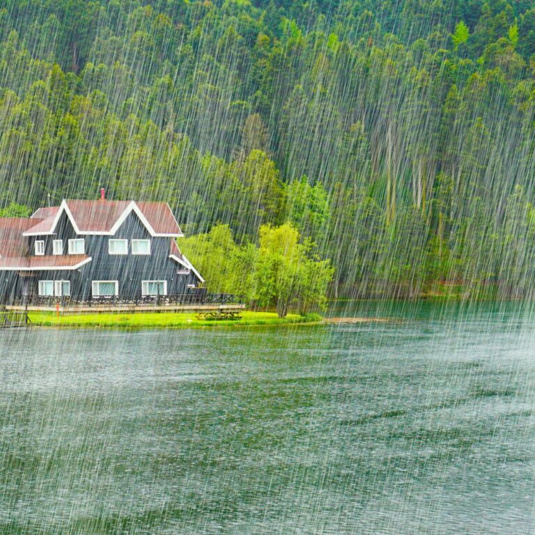 stock photo Weatherproofing your garage door
