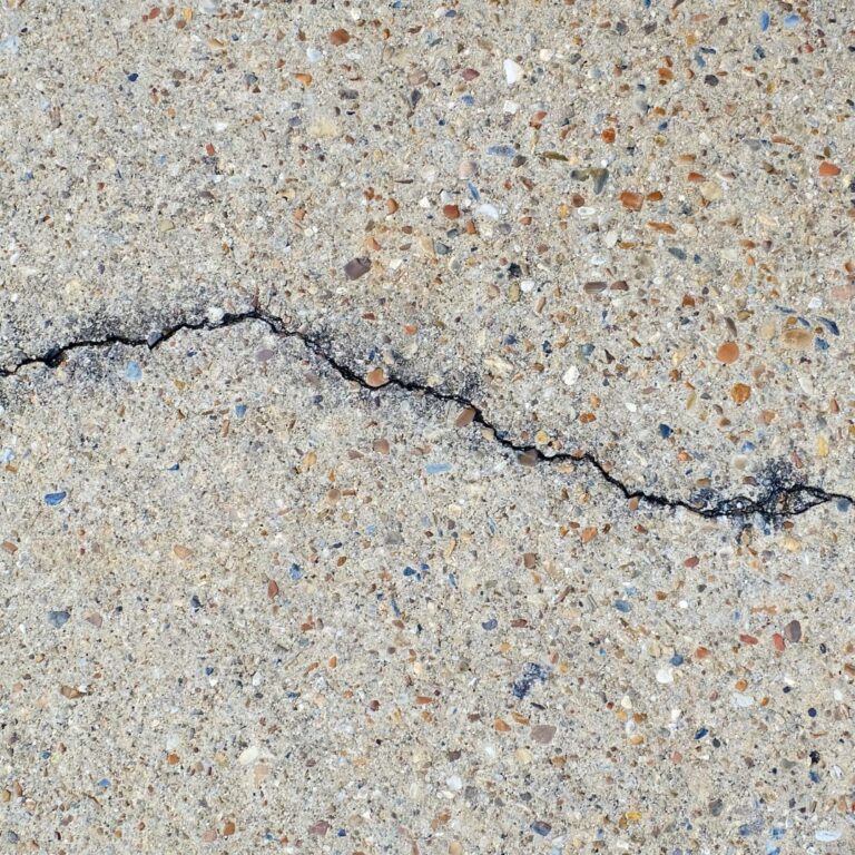 stock photo garage floor cracks